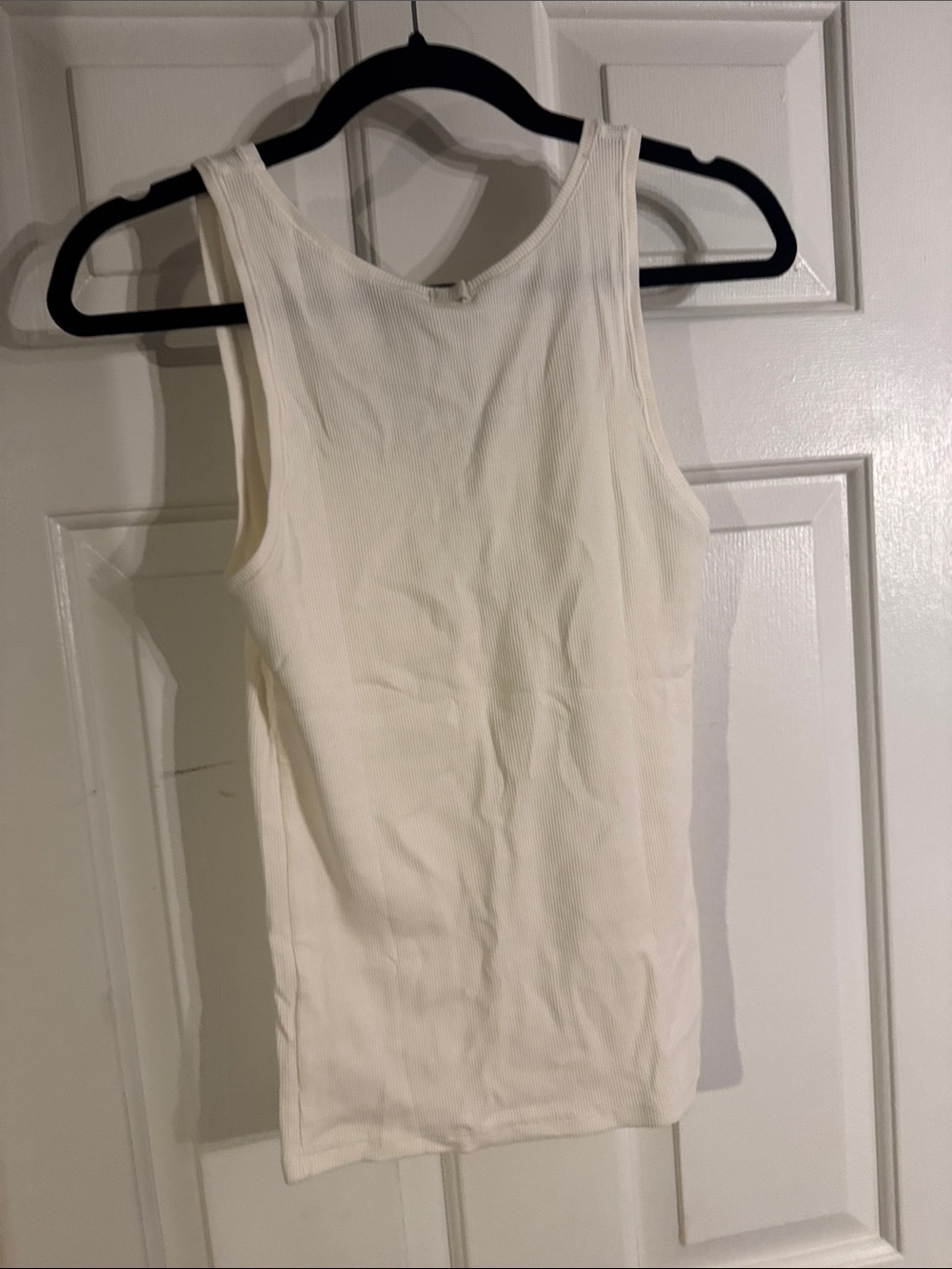 SKIMS Ribbed Scoop Tank Top - Cream - Picture 2 of 4